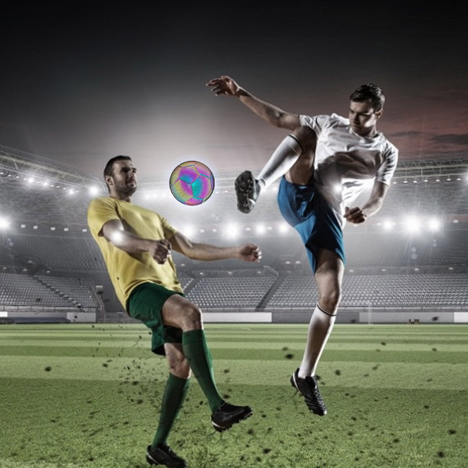 Glowball Fussball - Der reflektierende und leuchtende Fussball für aufregende Nachtspiele!