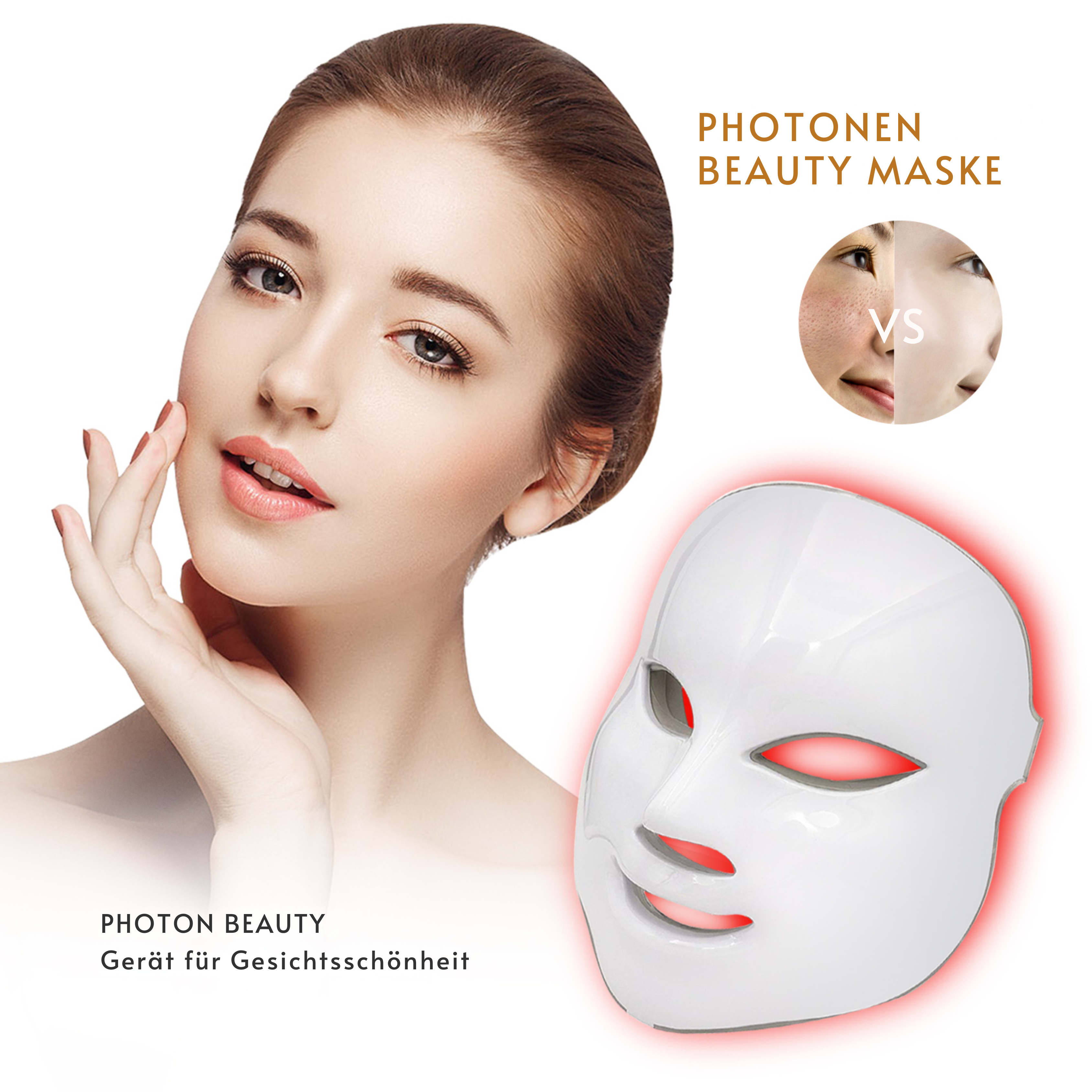 LED-Licht-Photonen-Gesichtsmaske
