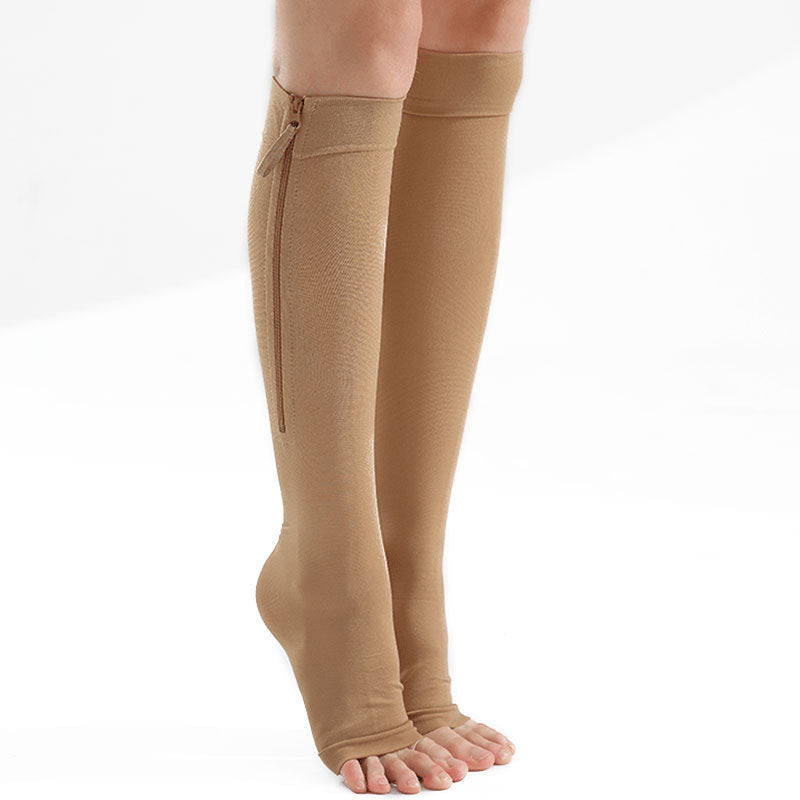 Druck-Strumpfsocken mit Reissverschluss - Stretch Socken mit Reissverschluss