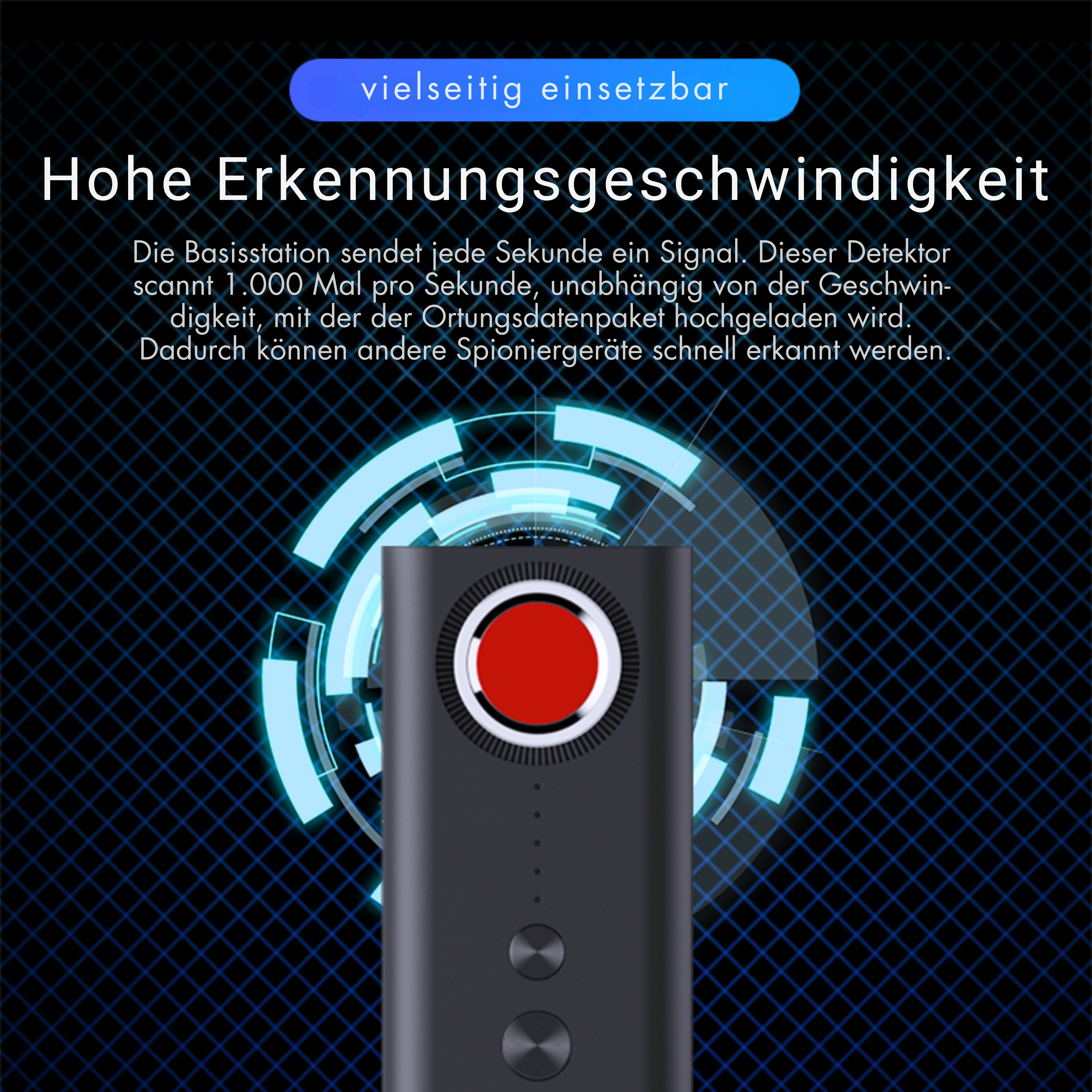Hochsensibler drahtloser Infrarot-Detektor gegen Ortung - Überwachung und Kameras