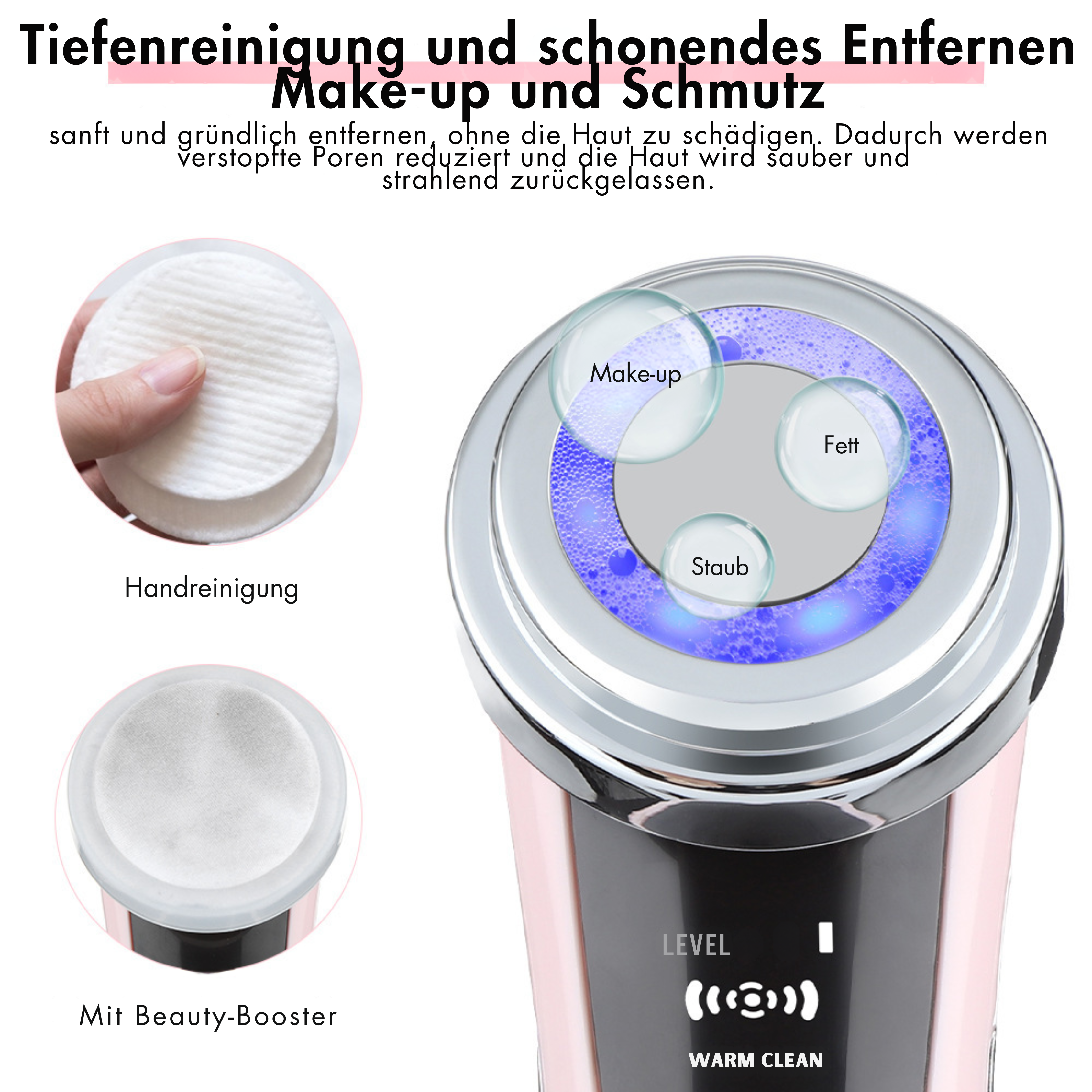 Gesichtspflegegerät Skin-Care - Gesichtsverjüngungs- und Schönheitsgerät - Gesichtsreinigungsgerät