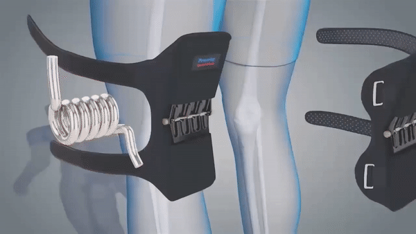 Kniebandagen zur Gelenkstütze - Atmungsaktiv -Power-Lift-Gelenkkniepolster Kraftvoller Federkraft-Knie-Booster