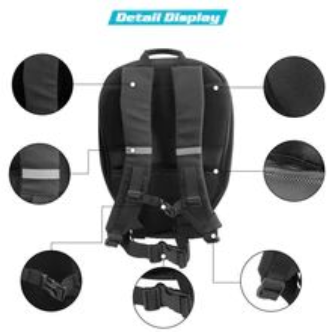 LED Rucksack - Motorrad LED Rucksack - Böse Augen Rucksack - Wasserdicht Hartschalenrucksack