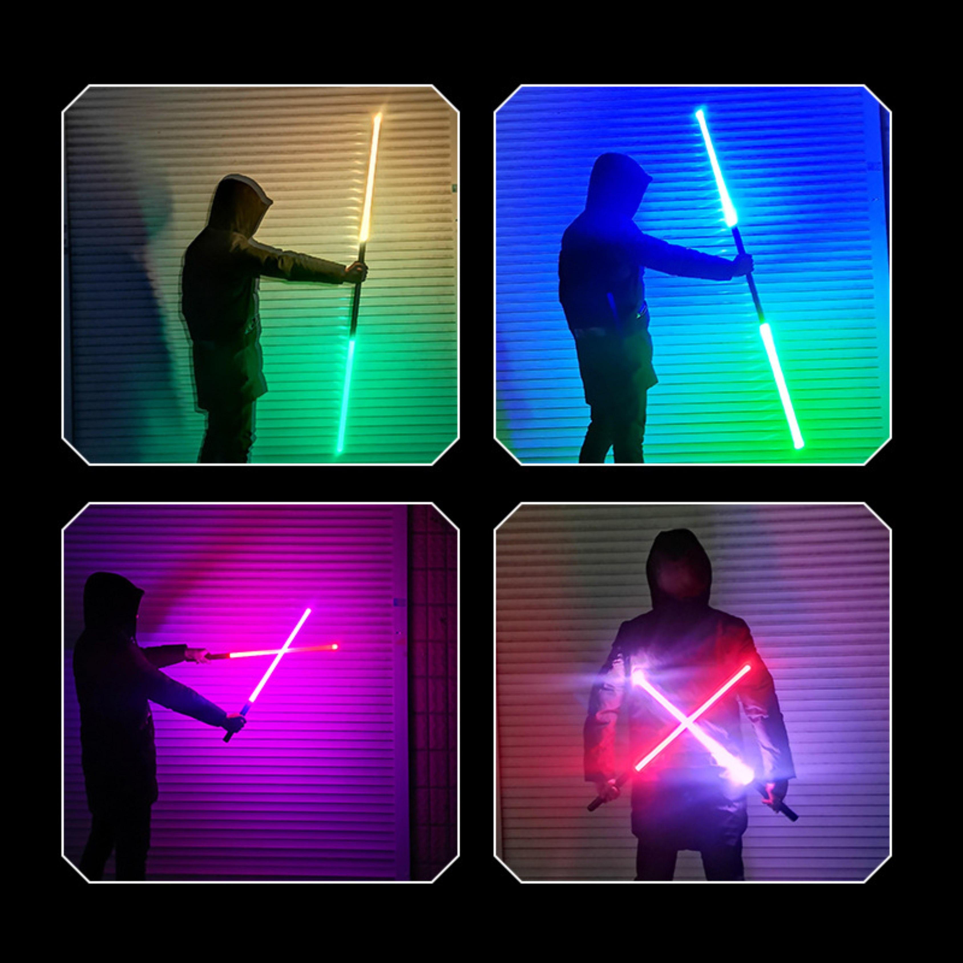 Galaktisches Metall-Lichtschwert - 14 Farben - Aufladbar und Leicht