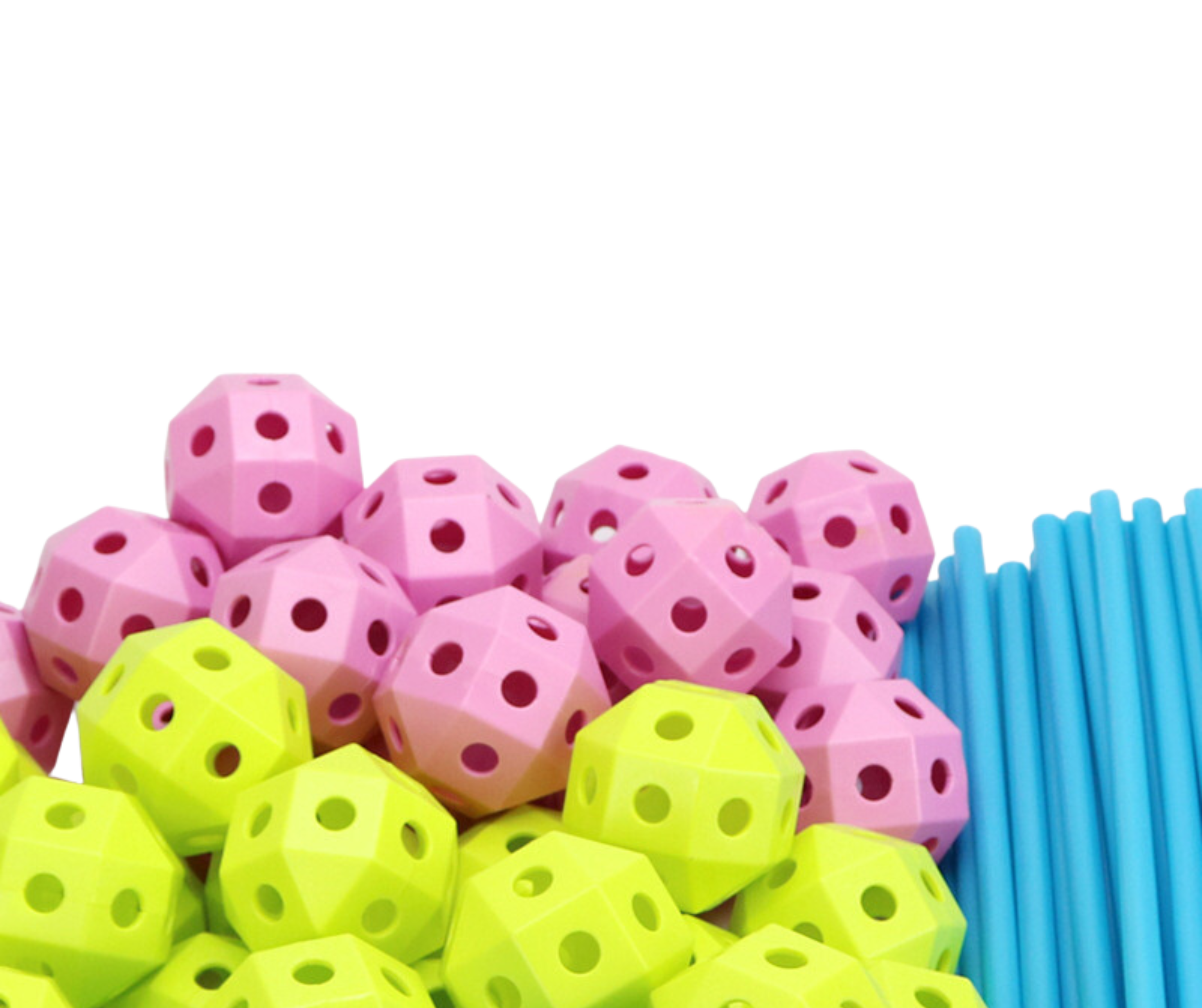 Polygon-Bausatz für Kinder - Zelt-Burg-Bausatz aus Bausteinen und Stöcken