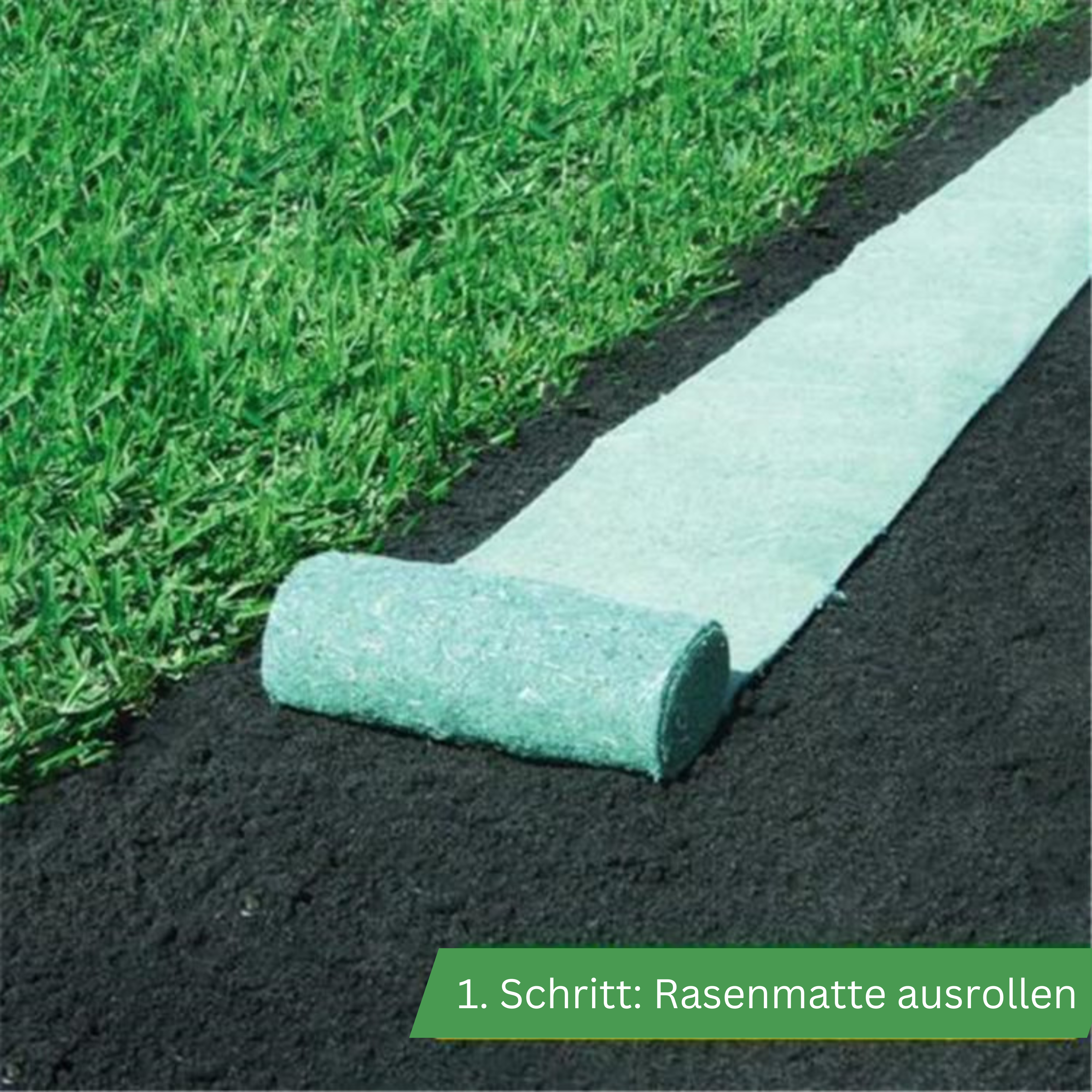 Biologisch abbaubare Grassamenmatte - Perfekt platzierte Rasensamen
