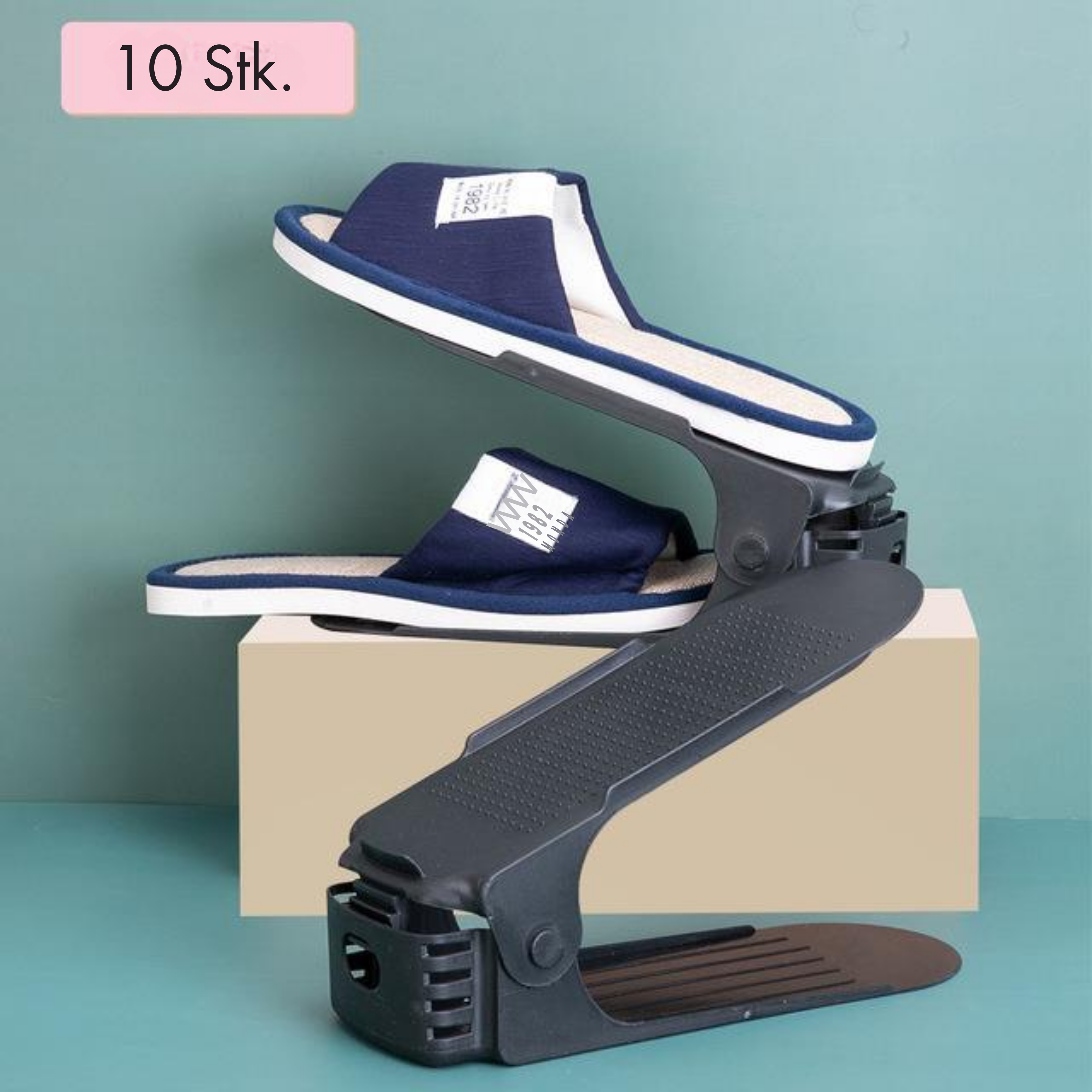 Verstellbarer Schuh-Organisator im 10er Set
