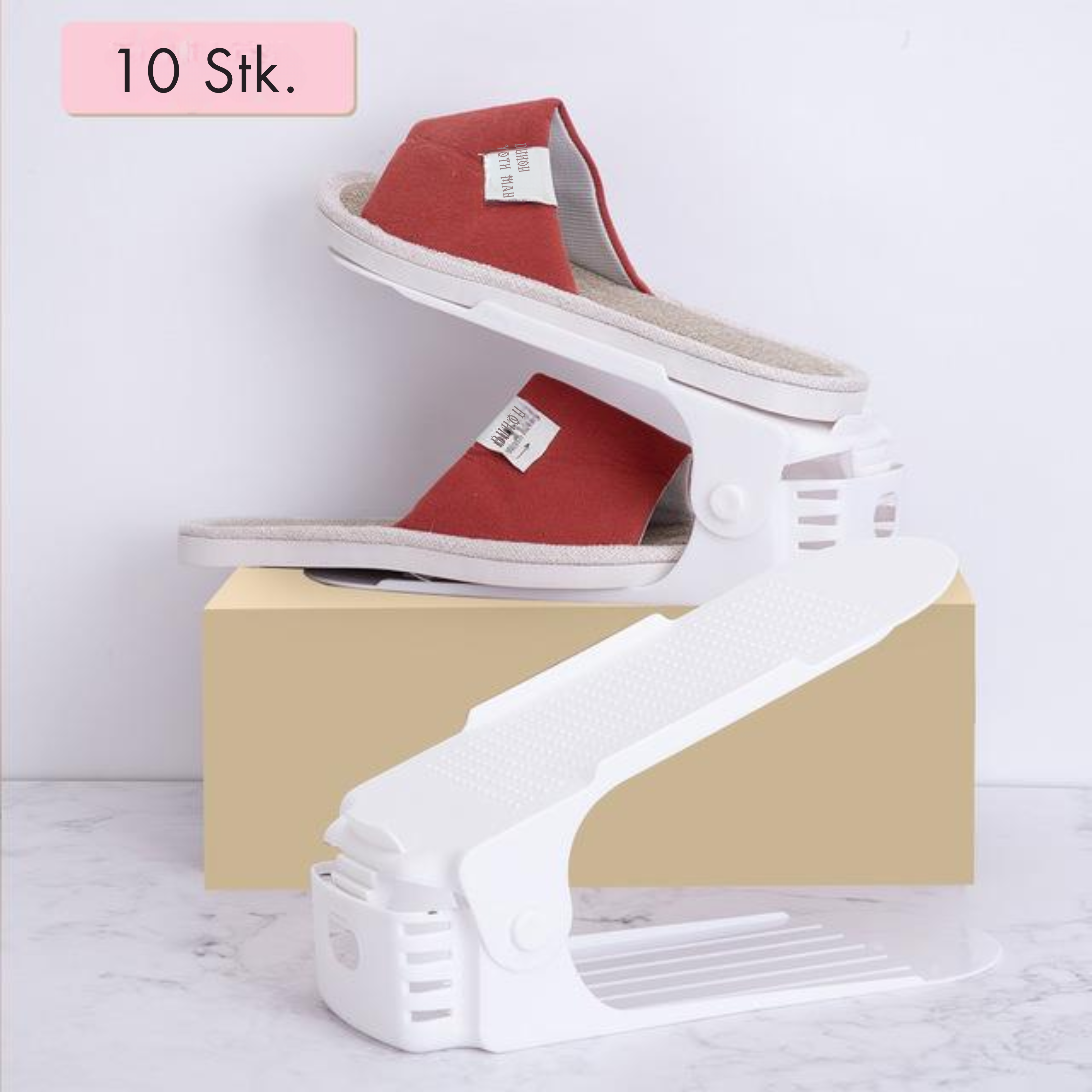 Verstellbarer Schuh-Organisator im 10er Set