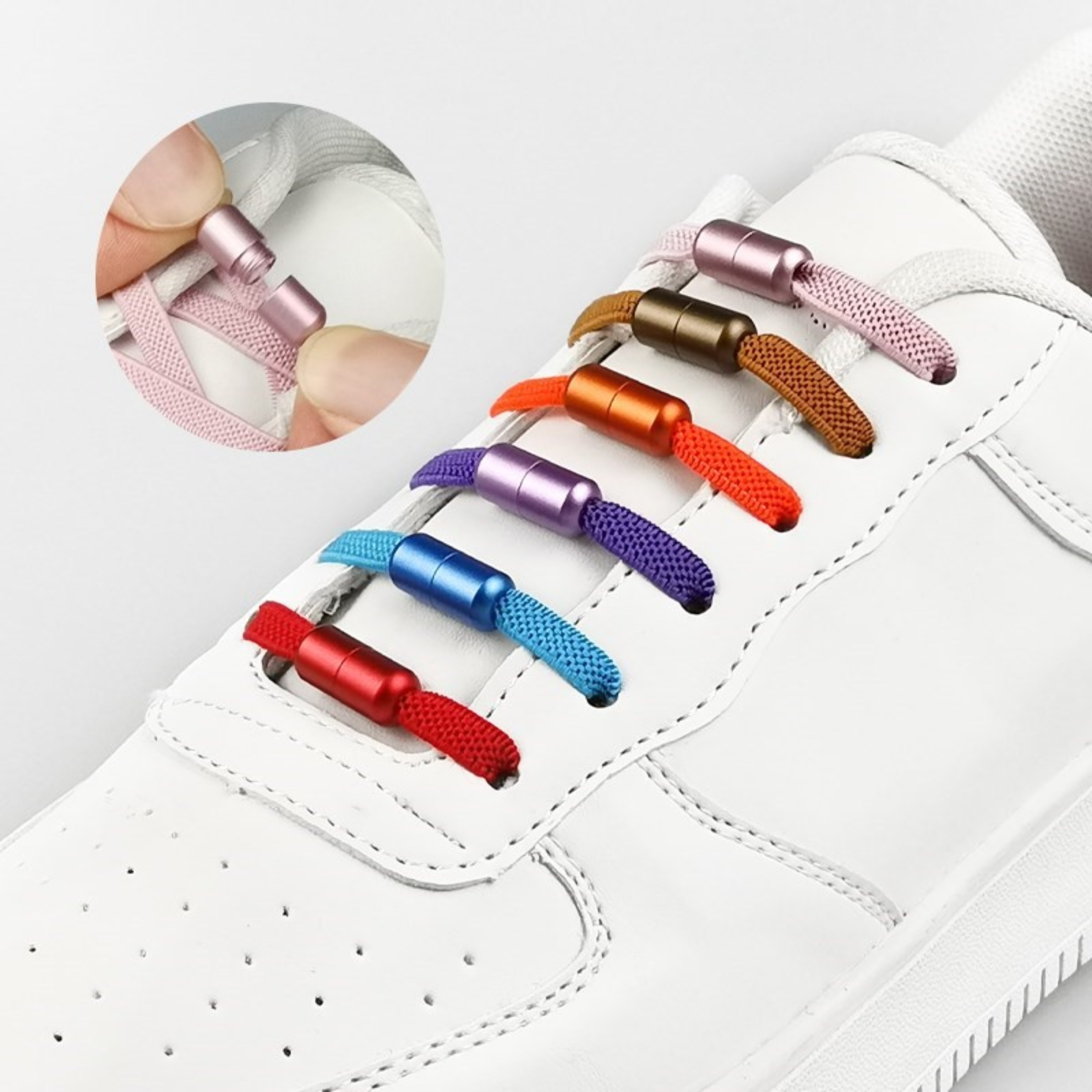 Bequeme Slip-On Schnürsenkel - Kein Binden erforderlich - 2 Stück pro Bestellung
