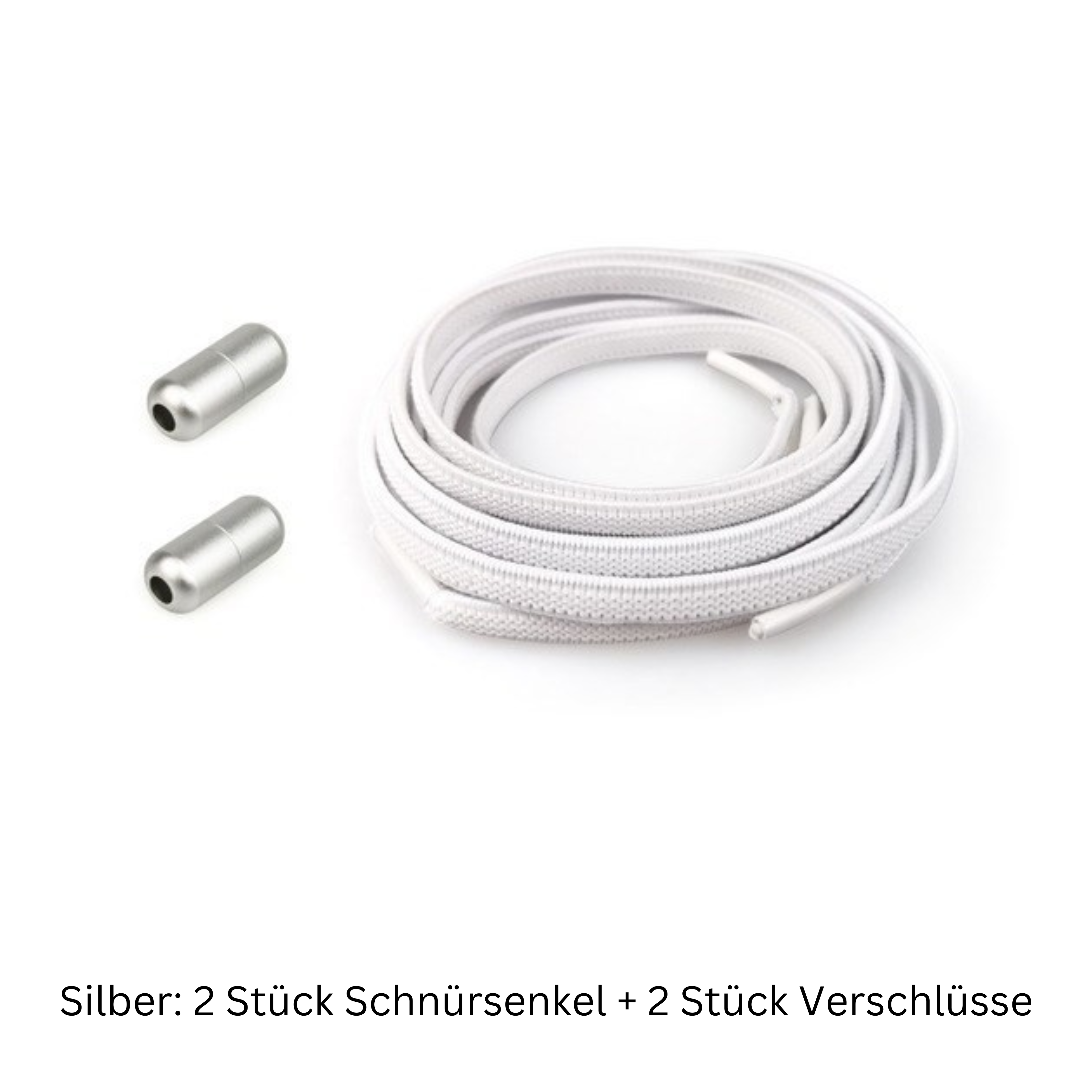 Bequeme Slip-On Schnürsenkel - Kein Binden erforderlich - 2 Stück pro Bestellung