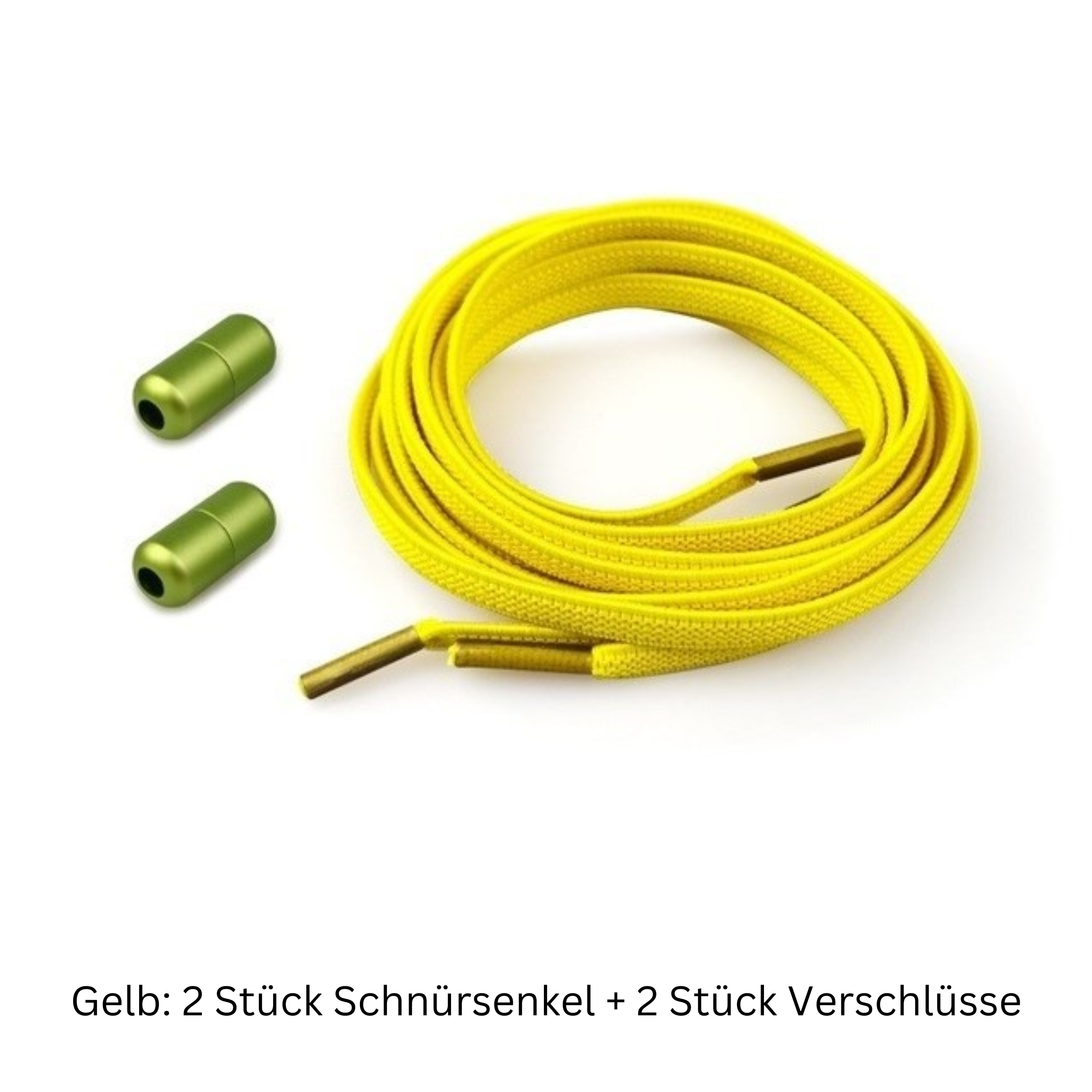 Bequeme Slip-On Schnürsenkel - Kein Binden erforderlich - 2 Stück pro Bestellung