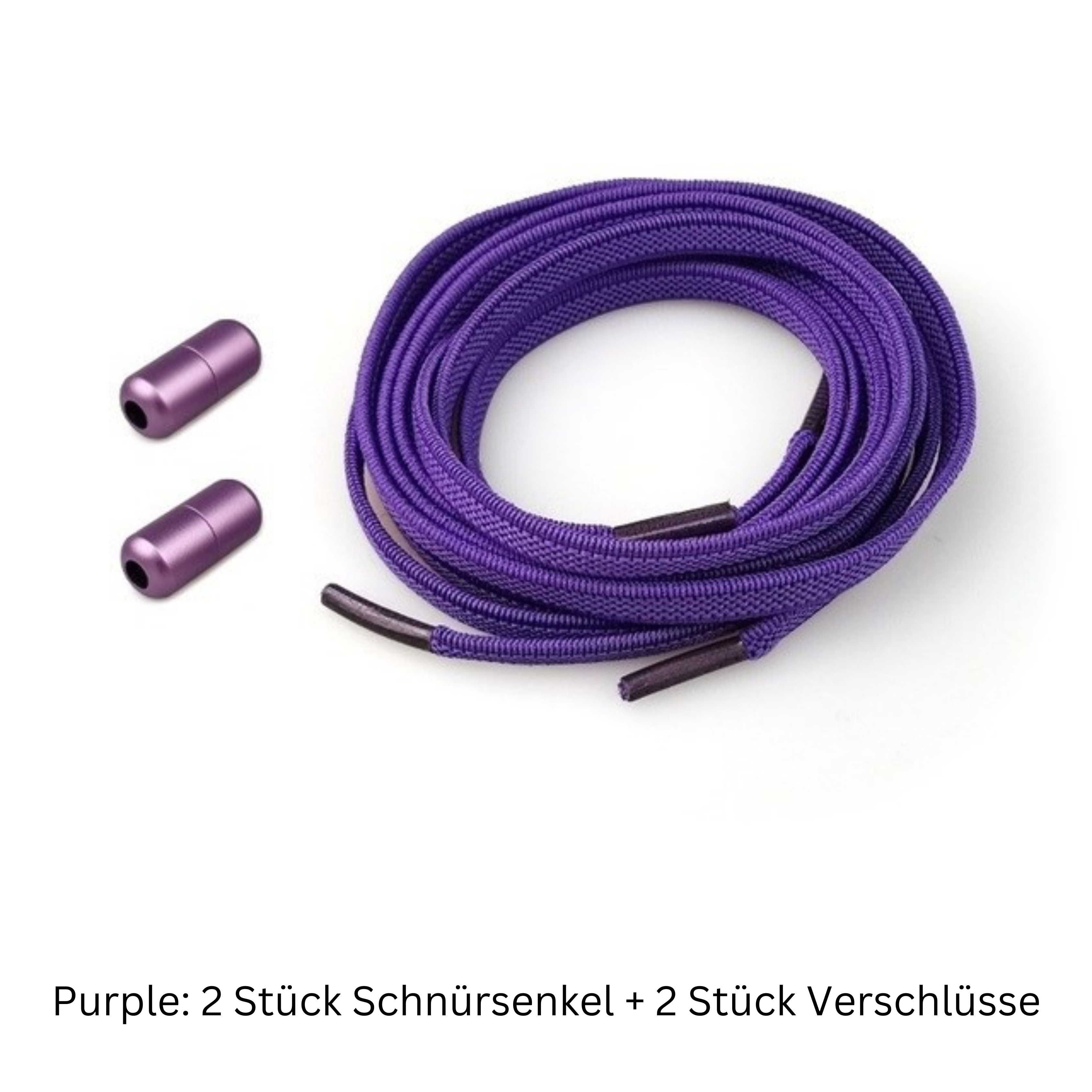Bequeme Slip-On Schnürsenkel - Kein Binden erforderlich - 2 Stück pro Bestellung