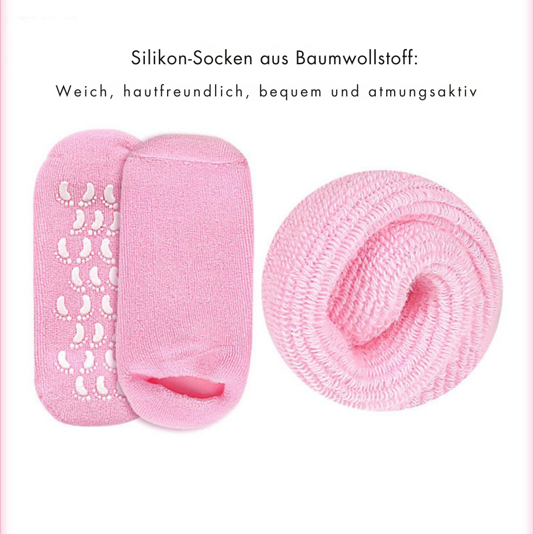 Feuchtigkeitsspendende SilikonGel-Socken – Tschüss, rissige Füsse!