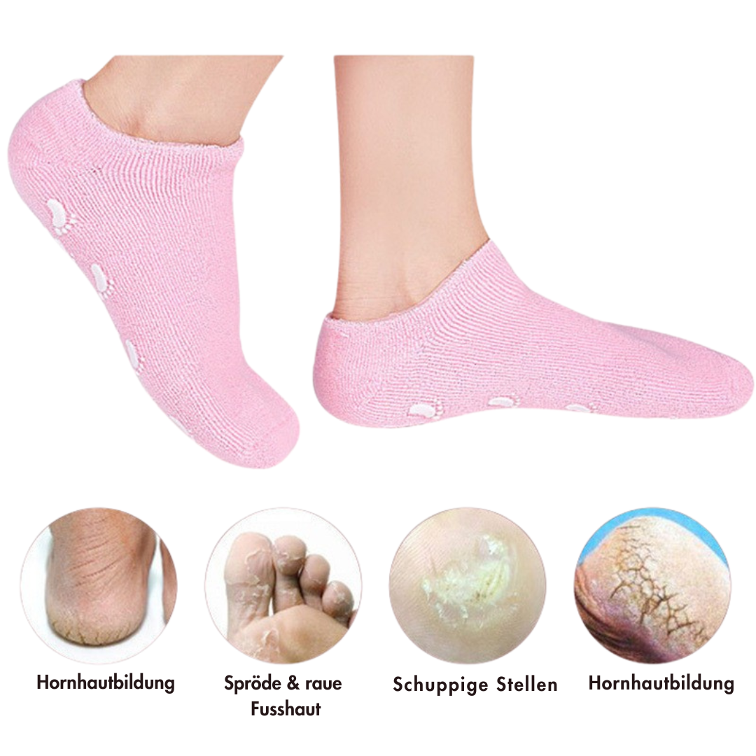Feuchtigkeitsspendende SilikonGel-Socken – Tschüss, rissige Füsse!