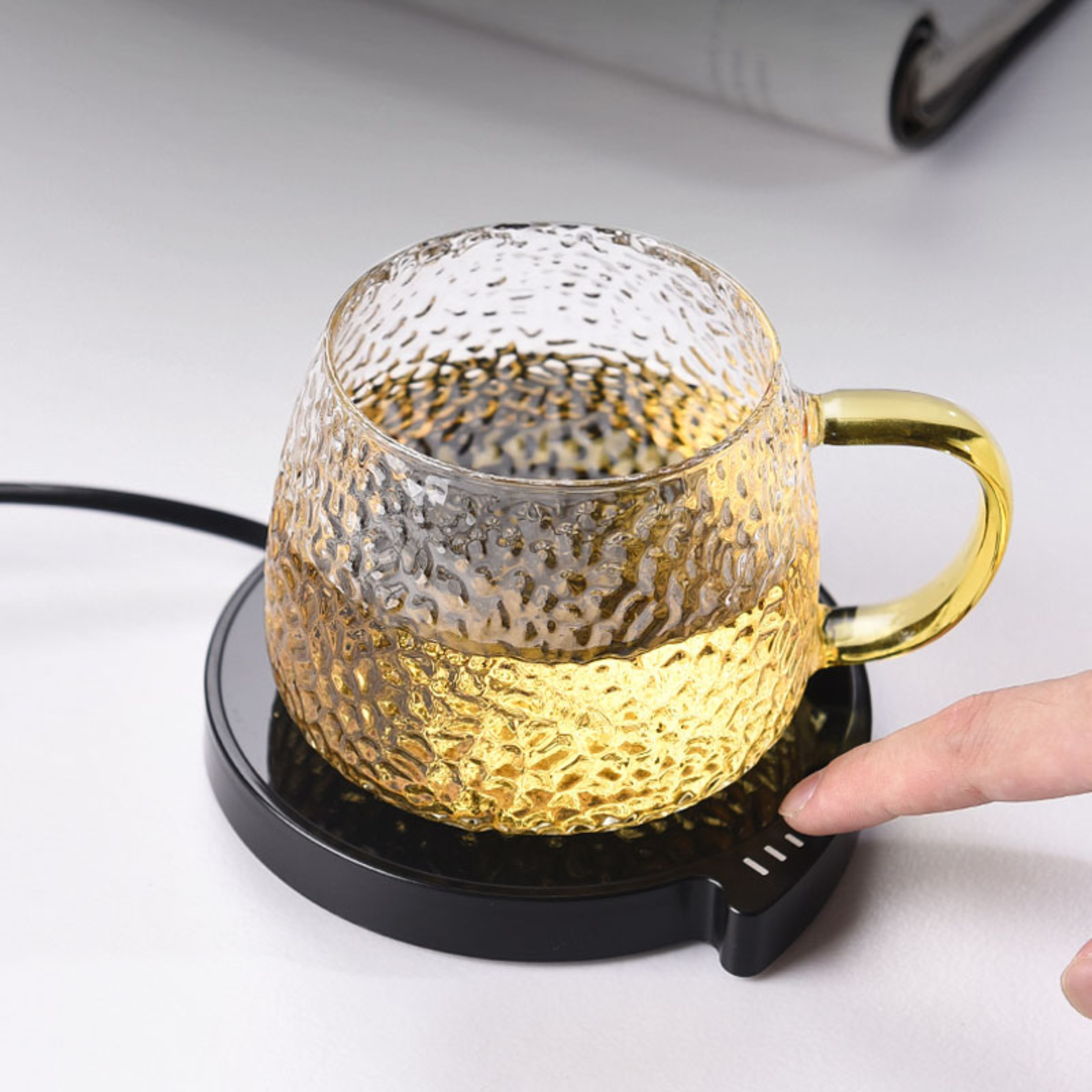 Intelligenter Kaffeetassenwärmer für Büro und Zuhause mit drei Temperaturstufen