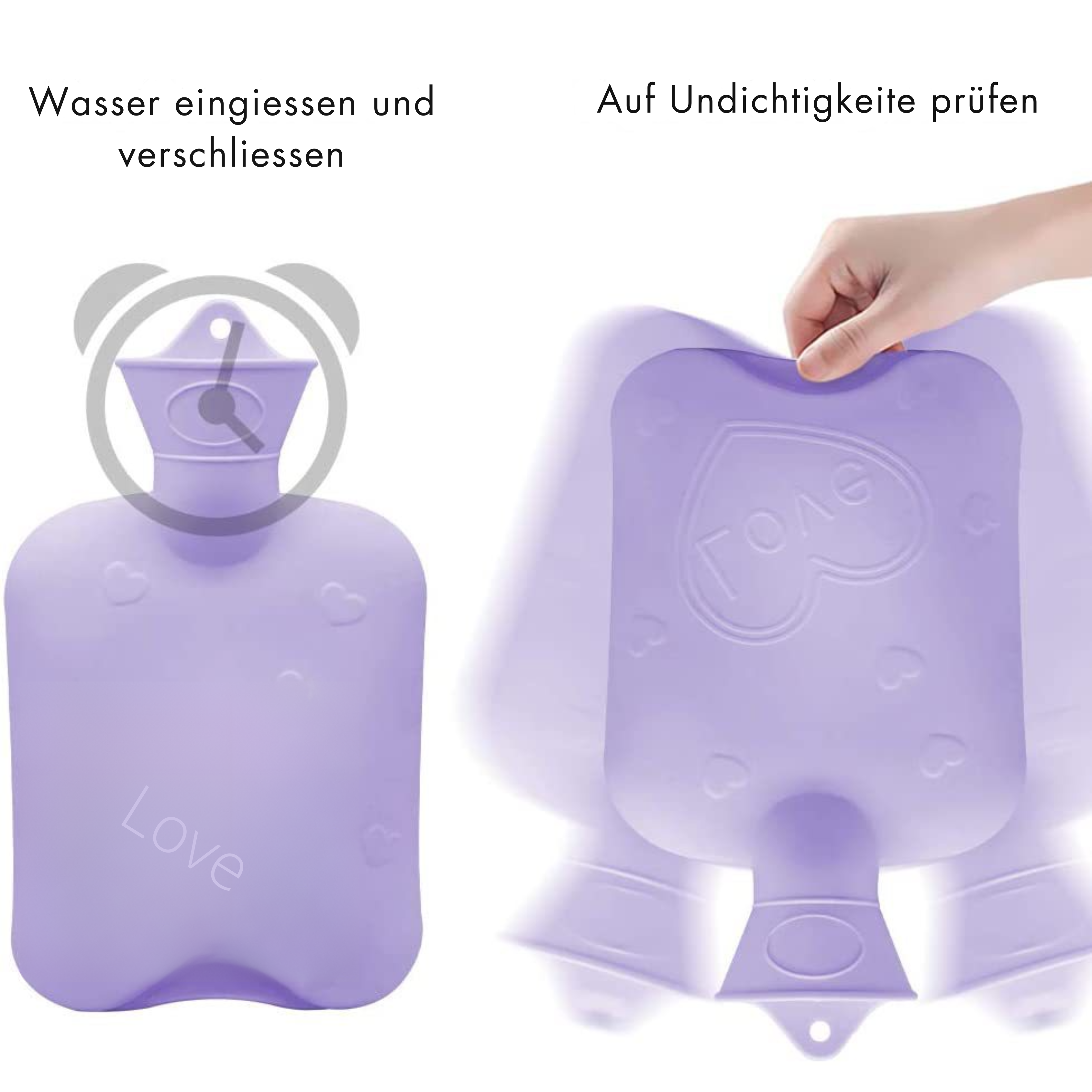 Winter-Wärmeflaschengürtel mit Handwärmer Funktion in niedlichem Tierüberzug