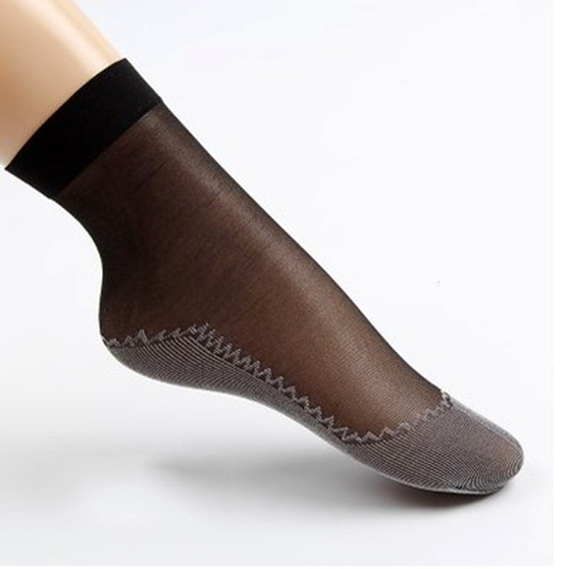 Samtige Komfort-Socken mit dünner Baumwollbasis – Weich & Atmungsaktiv