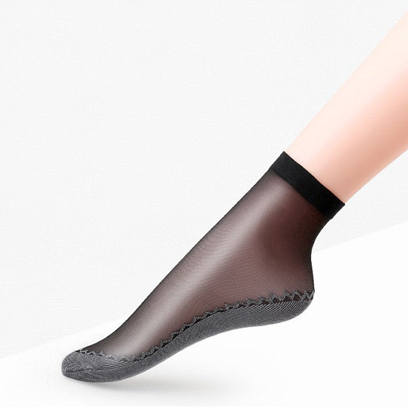 Samtige Komfort-Socken mit dünner Baumwollbasis – Weich & Atmungsaktiv