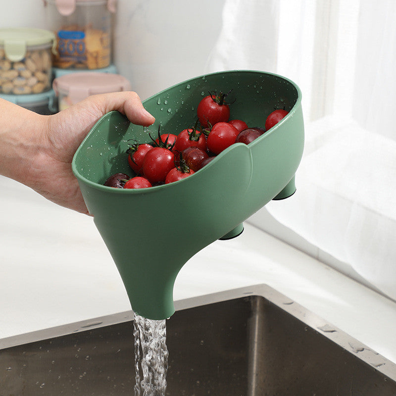 Elegantes Waschsieb für das Waschen von Gemüse und Obst in der Küche