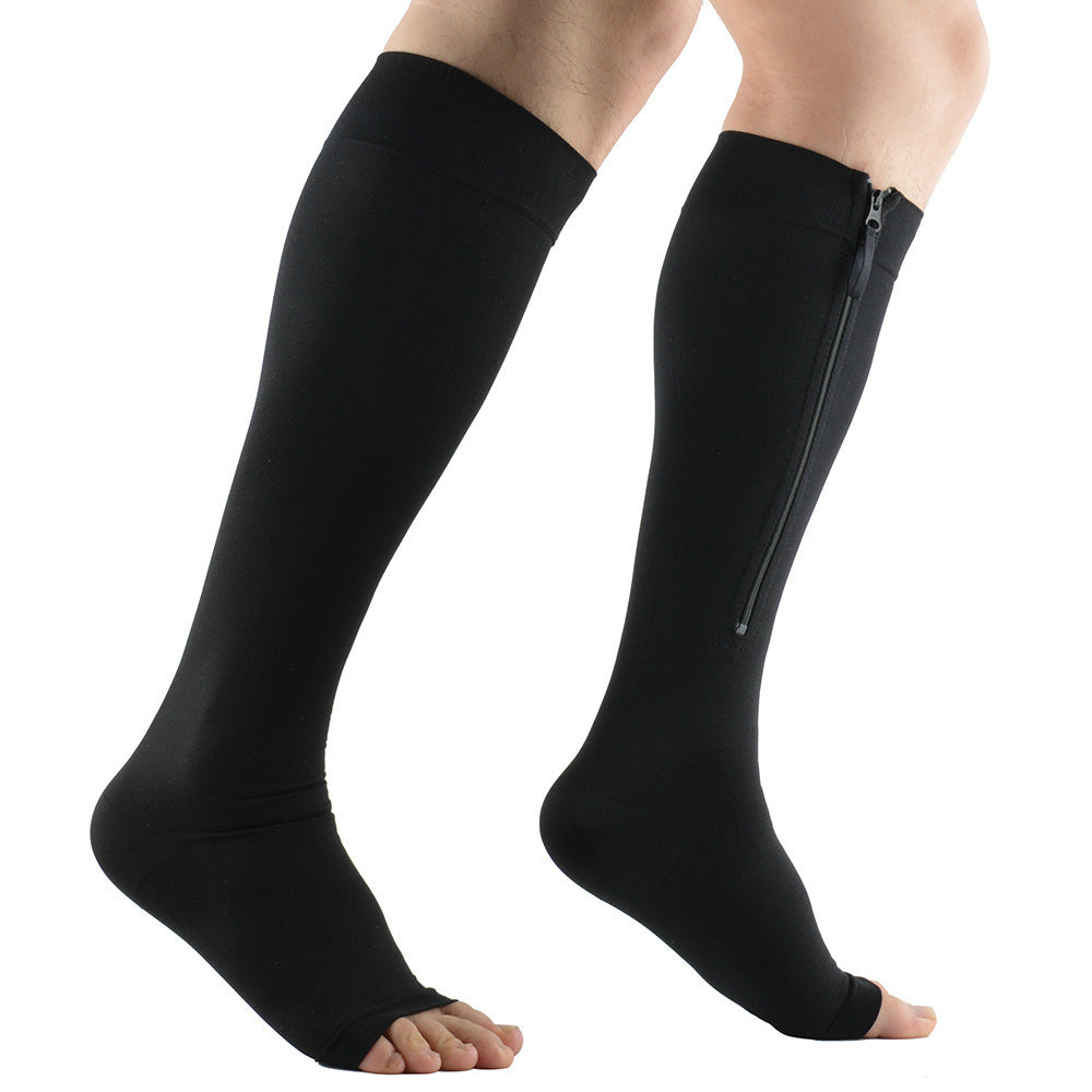 Druck-Strumpfsocken mit Reissverschluss - Stretch Socken mit Reissverschluss