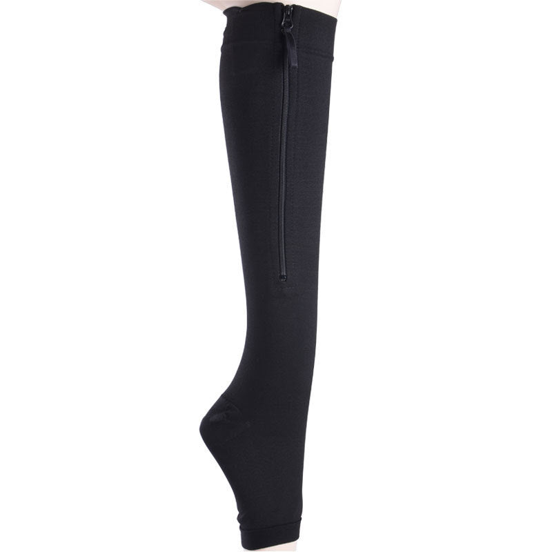 Druck-Strumpfsocken mit Reissverschluss - Stretch Socken mit Reissverschluss