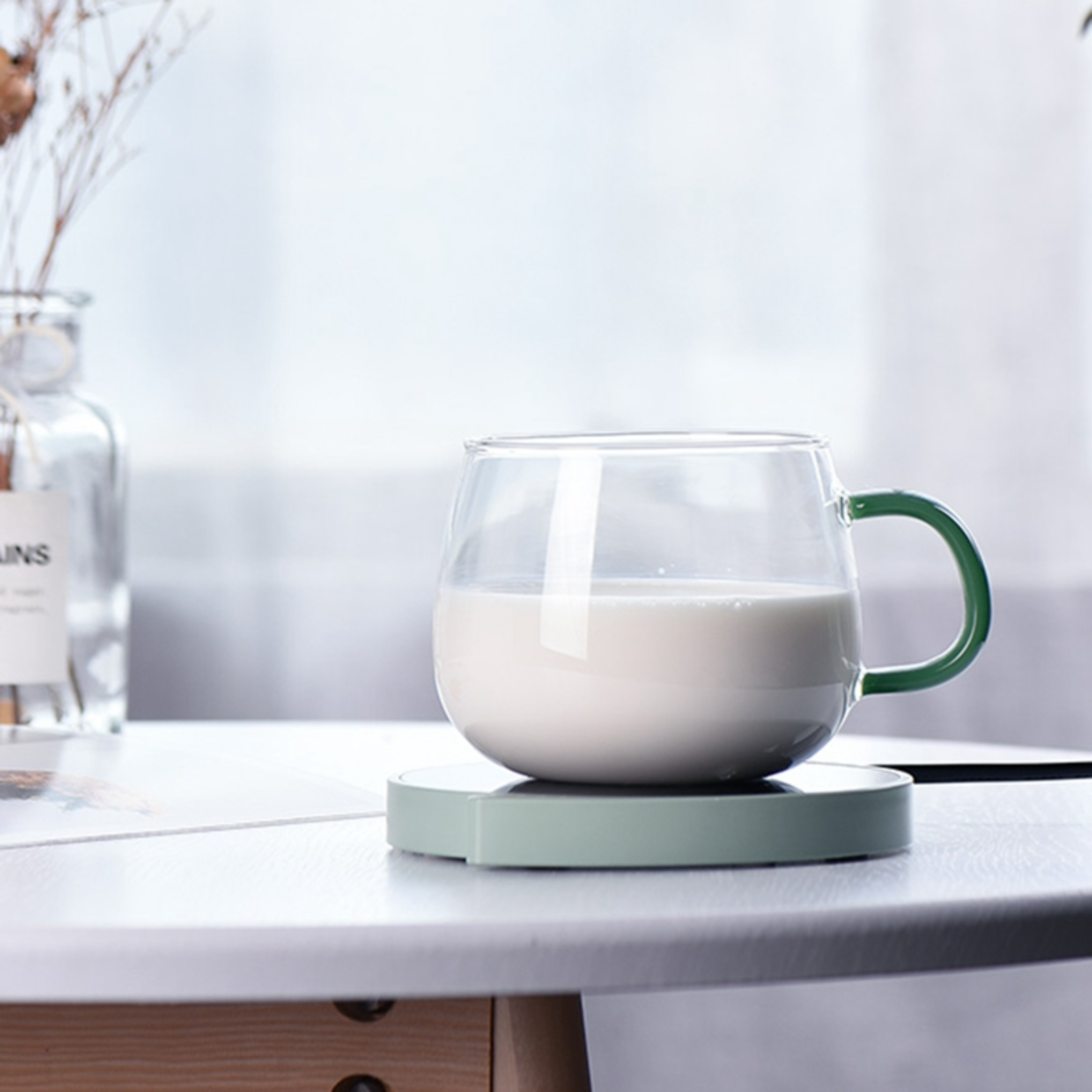 Intelligenter Kaffeetassenwärmer für Büro und Zuhause mit drei Tempera
