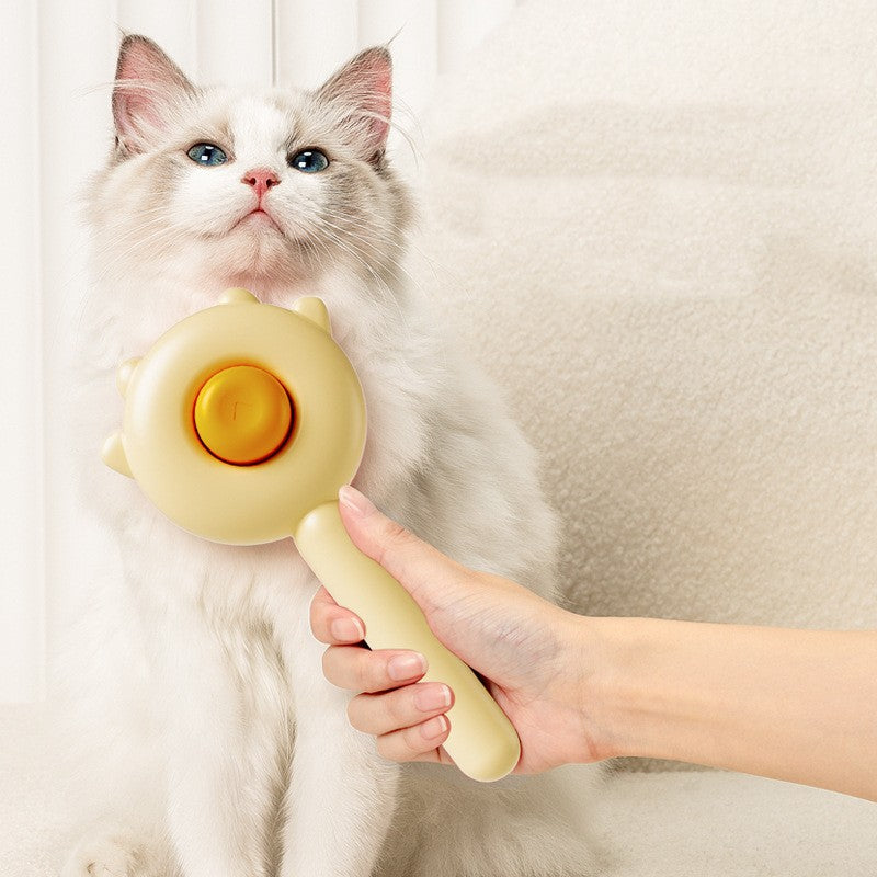 Praktische Katzenbürste mit Massagefunktion - Haarentfernungsbürste für Katzen und Hunde